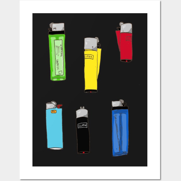 Lighters Wall Art by Kcael